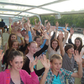 The dance school kids on a trip abroad